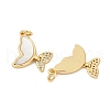 Brass Micro Pave Cubic Zirconia Pendants KK-U058-08G-02-2