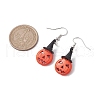 Synthetic Turquoise Dangle Earrings EJEW-JE05794-3