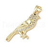 Brass Micro Pave Cubic Zirconia Pendants ZIRC-I356-06G-2