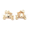 Brass with Cubic Zirconia Pendants KK-G468-55G-1