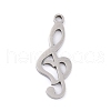 Non-Tarnish 201 Stainless Steel Pendants STAS-K003-02P-2