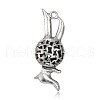 Hollow Rabbit Tibetan Style Alloy Pendants PALLOY-J589-12AS-2