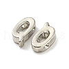 Platinum Plated Alloy Beads PALLOY-CJC0001-64P-Q-2