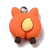 Opaque Resin Pendants RESI-D055-039P-2