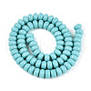 Opaque Spray Painted Glass Beads GLAA-ZX008-8mm-18R-2