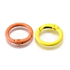 Spray Painted Alloy Spring Gate Rings PALLOY-A022-01B-2