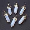 Opalite Double Terminated Pointed Pendants G-G902-C02-1