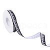 Piano Pattern Polyester Grosgrin Ribbn OCOR-WH0086-93-1