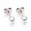 304 Stainless Steel Stud Earrings EJEW-F155-01S-B-1