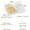 80Pcs 8 Style Brass Linking Rings KK-FS0001-15-5