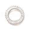 Brass Clear Cubic Zirconia Linking Rings KK-M312-30P-1