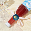 Brass Wax Seal Stamps with Wood Handle AJEW-WH0412-0207-5