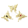 Spray Painted Alloy Micro Pave Cubic Zirconia Pendants PALLOY-O001-11G-1