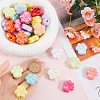 SOFPLATE 50Pcs UV Plating Acrylic Beads OACR-SP0001-03-3