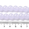 Imitation Jade Glass Round Beads Strands GLAA-A016-01A-5