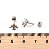 304 Stainless Steel Stud Earrings EJEW-H161-01P-J-5