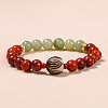 Natural  Bodhi Wood Beads Stretch Bracelets WG92C20-07-1