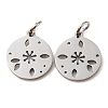 304 Stainless Steel Charms STAS-D050-07P-14-2