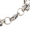 201 Stainless Steel Link Chain Bracelets BJEW-B078-113GP-3