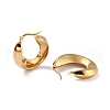 304 Stainless Steel Hoop Earrings EJEW-O096-50G-2