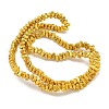 Electroplated Natural Lava Rock Beads Strands G-I360-H02-3