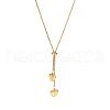 Heart Stainless Steel Tassel Lariat Necklaces for Women FS-WG9133A-01-5
