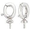 Beebeecraft 1Pc 925 Sterling Silver Peg Bails STER-BBC0007-65-1