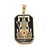 Tarot 304 Stainless Steel Enamel Pendants STAS-M119-09L-G-1