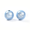 Spray Painted Acrylic Beads MACR-Q154-14mm-005-2
