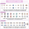  Evil Eye Jewelry Making Finding Kit DIY-NB0008-22A-2