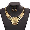 Trapezoid Alloy Dangle Earrings & Necklaces Sets FS-WGAAEC0-01-2