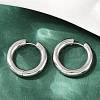 202 Stainless Steel Polishing Hoop Earrings EJEW-M106-02P-06-1
