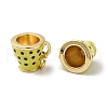 Rack Plating Brass Enamel Charms KK-B092-17G-1