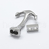 Tarnish Resistant 304 Stainless Steel Hook Clasps X-STAS-F122-29P-2