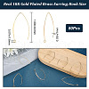 CREATCABIN 80Pcs Brass Earring Hooks KK-CN0002-32-2