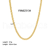 6mm Stylish Stainless Steel Curb Chain Necklaces for Women Men AA4830-1-1