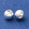 Fine Silver Round Beads STER-A047-08B-S-2