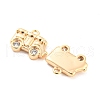 Brass Micro Pave Cubic Zirconia Pendants KK-E090-17G-2