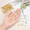Golden Plated Alloy Cabochons PALLOY-OC0001-62G-5