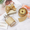 Sparkle Wired Edge Polyester Ribbon OCOR-WH0071-026A-5