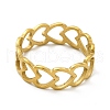 Ion Plating(IP) 201 Stainless Steel Finger Rings RJEW-G278-21G-2