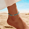 925 Sterling Silver Anklets AJEW-Z029-24G-3