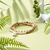 Energy Power Synthetic Turquoise(Dyed) Stretch Bracelets Set for Girl Women BJEW-JB06785-2