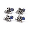 Natural Lapis Lazuli Bee Stud Earrings EJEW-C016-01AS-03-1