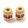 Rack Plating Brass Cubic Zirconia Beads KK-L215-316A-01G-1