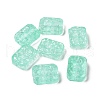 Transparent Spray Painted Glass Beads X-GLAA-I050-08H-1