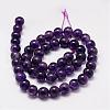 Natural Amethyst Beads Strands G-F306-10-8mm-2