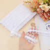 Gorgecraft 10 Yards Polyester Pleated Flower Lace Trim OCOR-GF0003-88A-3