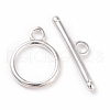Eco-friendly Brass Toggle Clasps X-KK-D082-17S-1