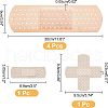 SUPERFINDINGS 3 Style Funny Band Aid Car Decals DIY-FH0004-58-2